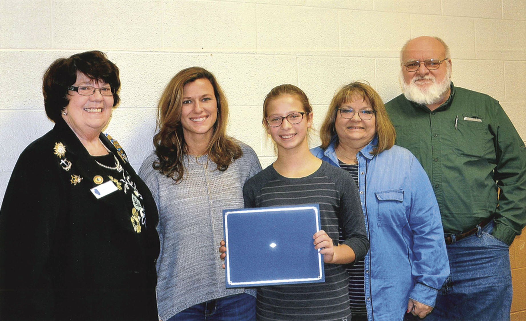 DAR Essay winner Jenna Shaw